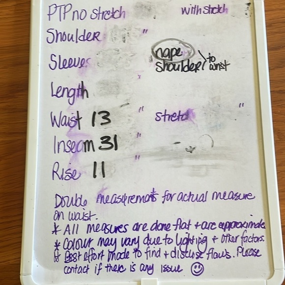 Peter Golding “Greatest Jeans on Earth”  Sz 9/10 soft red cotton/elastaine pants - Picture 7 of 8